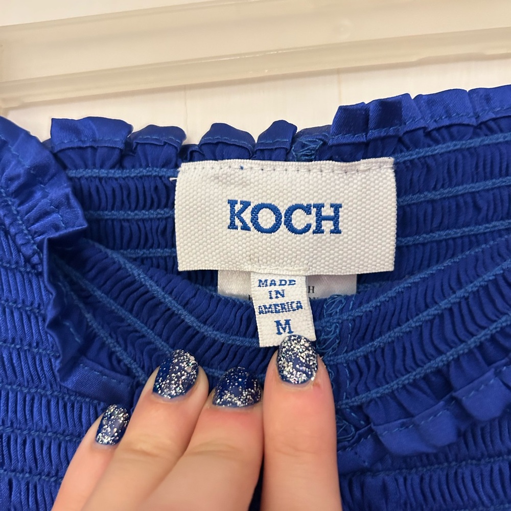Royal blue Koch shorts - Picture 3 of 3